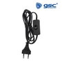 GSC Evolution Cable de conexión plano con interruptor 2x0.75mm 1,5M Negro