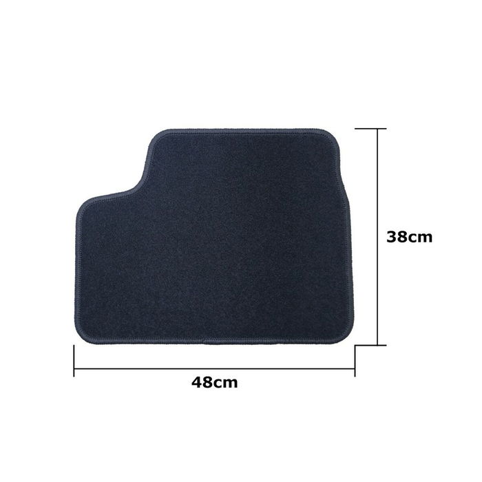 Set de Alfombrillas para Coche OCC Motorsport OCCOP0008 Negro Opel Astra H Twintop Cabrio 4 Piezas