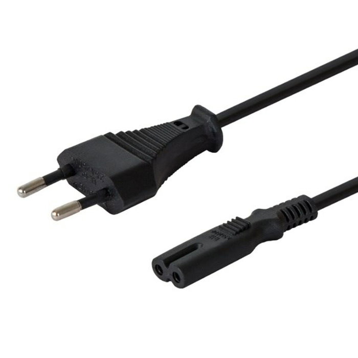 SAVIO Cable de alimentación H03VVH2-F 2x0,75mm2 3m