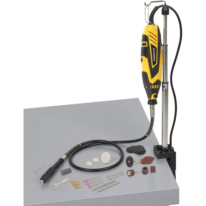 Powerplus Multiherramienta Rotativa POWX1324 135W con 40 Accesorios - Kit Completo para Bricolaje y Taller Powerplus Multiherramienta Rotativa POWX1324 135W con 40 Accesorios - Kit Completo para Bricolaje y Taller