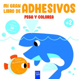 YOYO Crías de animales/Mi gran libro de adhesivos pega y colorea