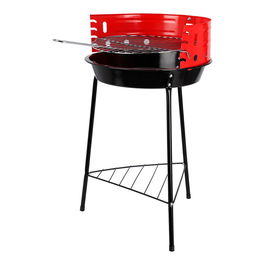 Bbq Collection Barbacoa de Pie Negra/Roja 33 x 32 x 55 cm Parrilla ø29 cm Altura Cocción 46-53 cm