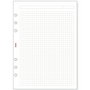 Finocam Recambio Agenda Anillas Open R1040 155x215mm 50h Cuadrícula Blanco