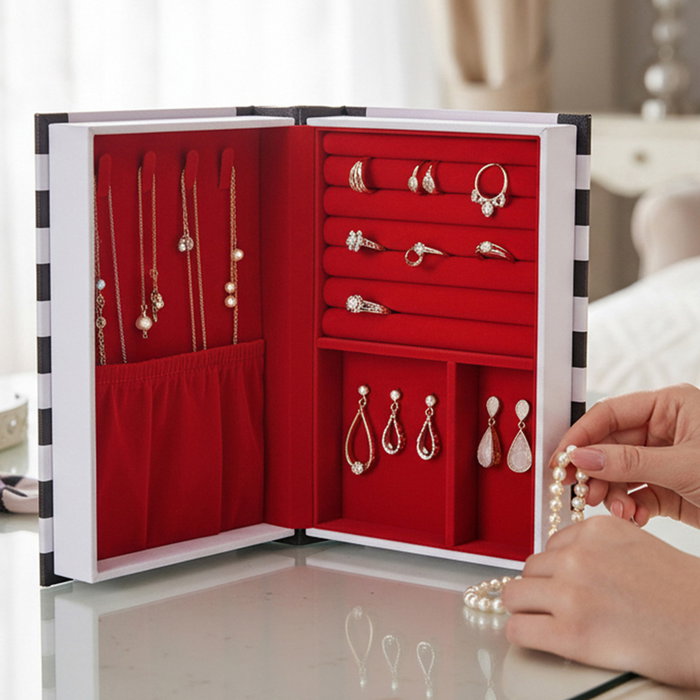 Home Deco Factory Caja Libro Joyero Glam Home Deco Factory Caja Libro Joyero Glam