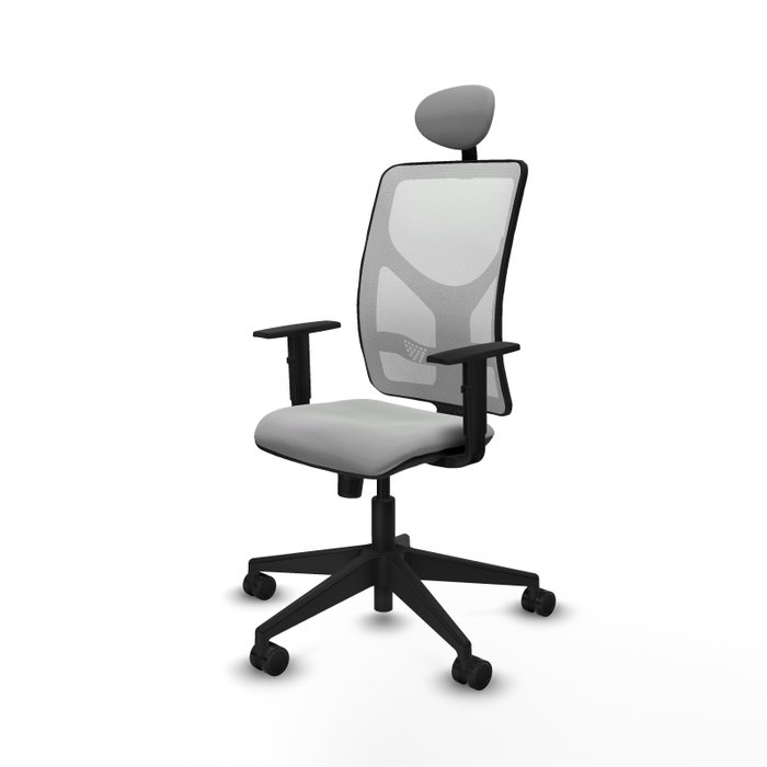 PIQUERAS Y CRESPO Silla de oficina Motilla Gris claro y Blanco PIQUERAS Y CRESPO Silla de oficina Motilla Gris claro y Blanco