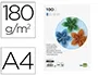 Liderpapel Cartulina A4 180g/m² Azul Paquete 100 Hojas