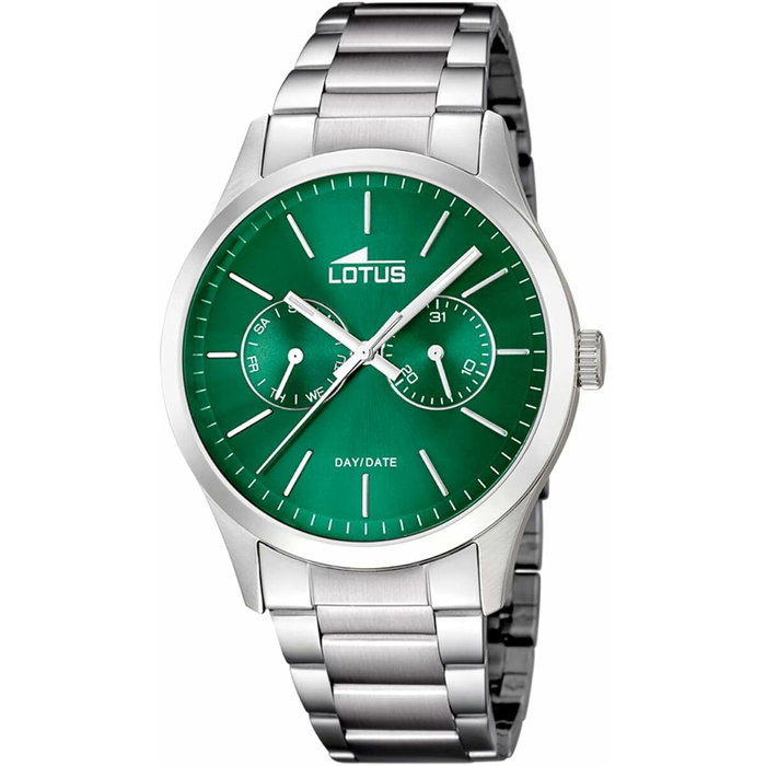 Reloj Hombre Lotus 15954/E Verde Plateado Reloj Hombre Lotus 15954/E Verde Plateado