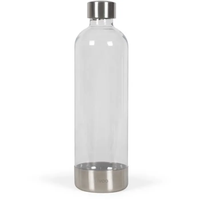 Livoo DOM464 Máquina de Refrescos 1L a Presión, Sin Electricidad, Botella PET, Compatible con Cilindros Sodastream