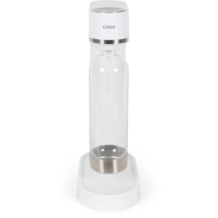 Livoo DOM464 Máquina de Refrescos 1L a Presión, Sin Electricidad, Botella PET, Compatible con Cilindros Sodastream