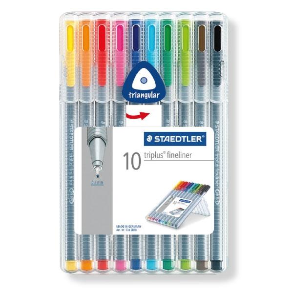 Staedtler Triplus Fineliner Estuche 10 Unidades Colores Surtidos 0,3 mm