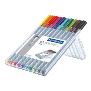 Staedtler Triplus Fineliner Estuche 10 Unidades Colores Surtidos 0,3 mm