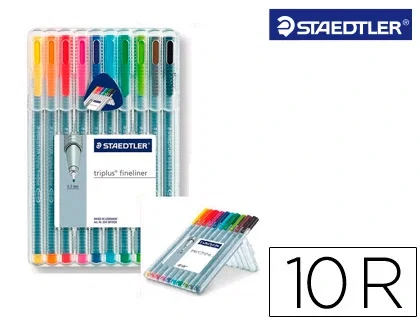 Staedtler Triplus Fineliner Estuche 10 Unidades Colores Surtidos 0,3 mm