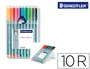 Staedtler Triplus Fineliner Estuche 10 Unidades Colores Surtidos 0,3 mm