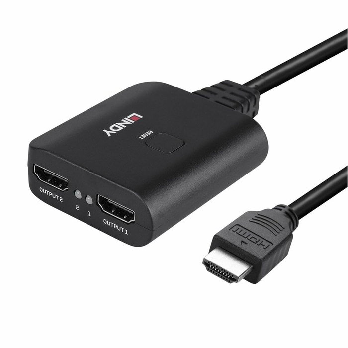 LINDY 38356 Divisor de Vídeo HDMI 2x HDMI 4K60