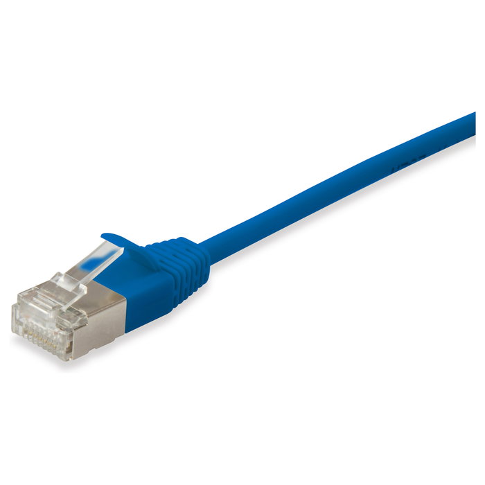 Equip Cable de Red Cat6a F/FTP 0,5 m Azul Slim LSZH