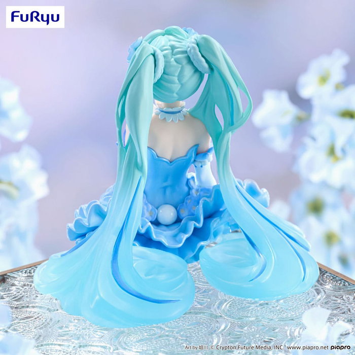 Hatsune Miku Estatua PVC Noodle Stopper Flower Fairy Nemophila Pail Blue Color Ver. 15 cm Hatsune Miku Estatua PVC Noodle Stopper Flower Fairy Nemophila Pail Blue Color Ver. 15 cm