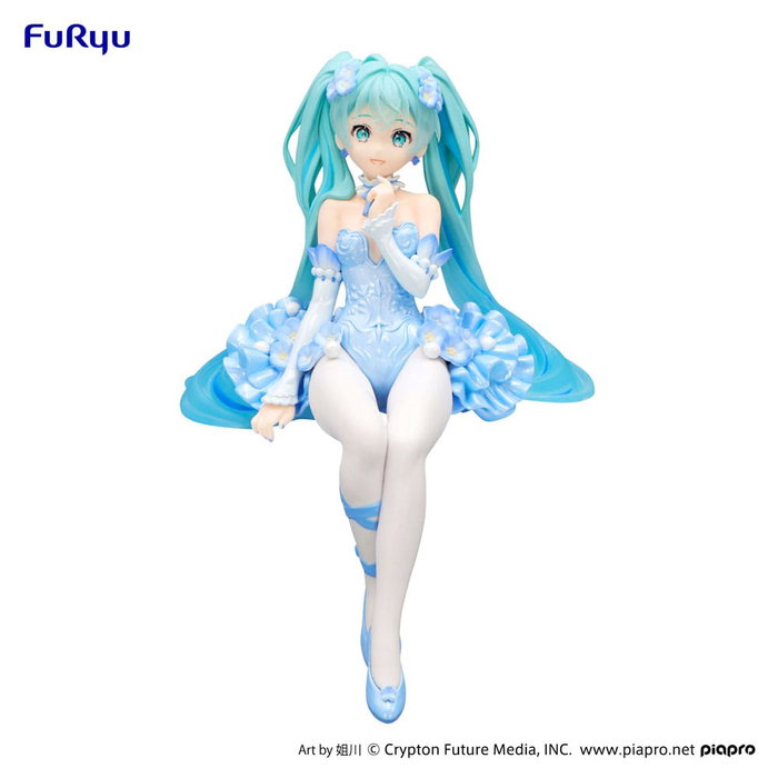 Hatsune Miku Estatua PVC Noodle Stopper Flower Fairy Nemophila Pail Blue Color Ver. 15 cm Hatsune Miku Estatua PVC Noodle Stopper Flower Fairy Nemophila Pail Blue Color Ver. 15 cm