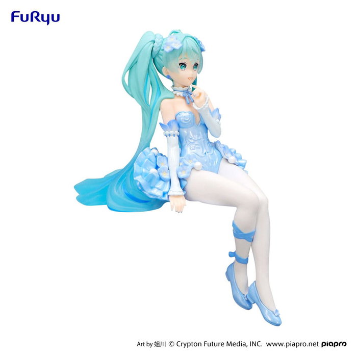 Hatsune Miku Estatua PVC Noodle Stopper Flower Fairy Nemophila Pail Blue Color Ver. 15 cm Hatsune Miku Estatua PVC Noodle Stopper Flower Fairy Nemophila Pail Blue Color Ver. 15 cm