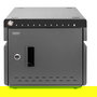 Digitus Armario de Carga Móvil para Escritorio - Estación de Almacenamiento y Carga para 10 Portátiles/Tabletas hasta 14", Desinfección UV-C, USB-C, Negro