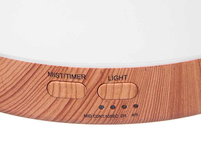 Acorde Humidificador Base Acabado Madera con LED 500ml 16 x 11.5 x 16 cm (Set de 6)