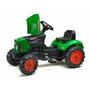 Falk Tractor de pedal Supercharger rojo con capó de apertura y remolque