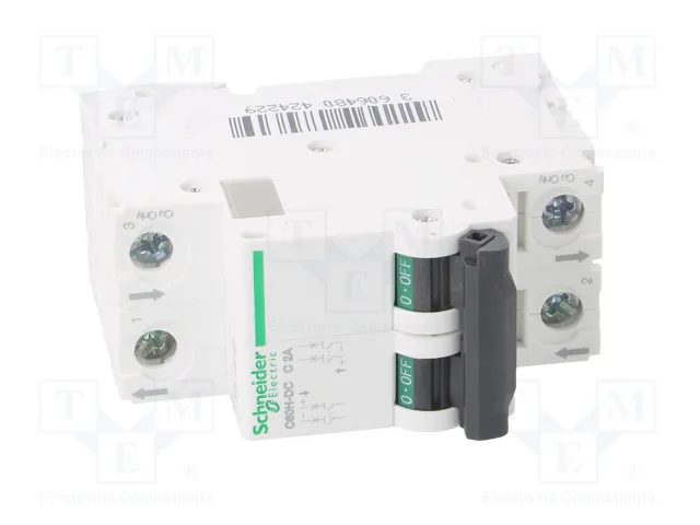 SCHNEIDER ELECTRIC Interruptor magnetotérmico ACTI9 C60H-DC 2A 2 polos SCHNEIDER ELECTRIC Interruptor magnetotérmico ACTI9 C60H-DC 2A 2 polos