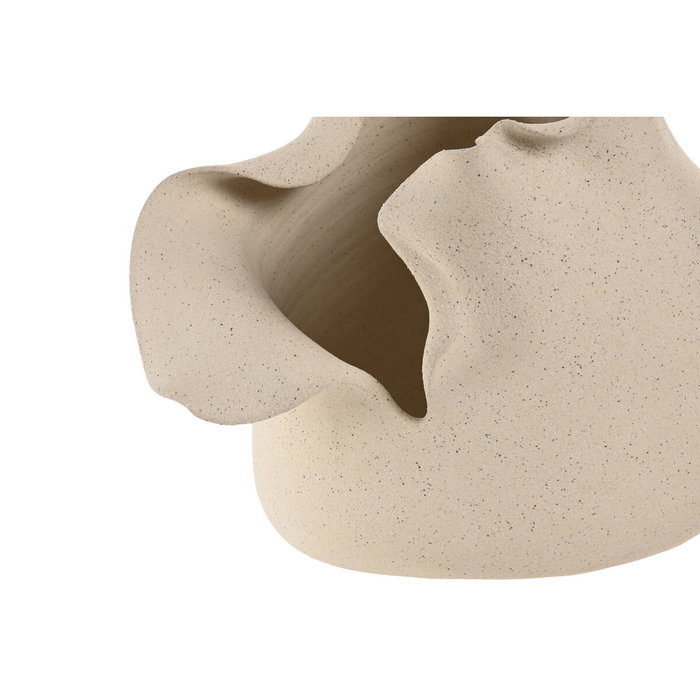DKD Home Decor Jarrón de Cerámica Blanco Orgánico Artesanal DKD Home Decor Jarrón de Cerámica Blanco Orgánico Artesanal