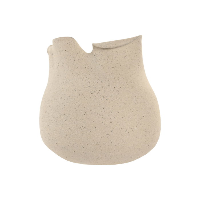 DKD Home Decor Jarrón de Cerámica Blanco Orgánico Artesanal DKD Home Decor Jarrón de Cerámica Blanco Orgánico Artesanal