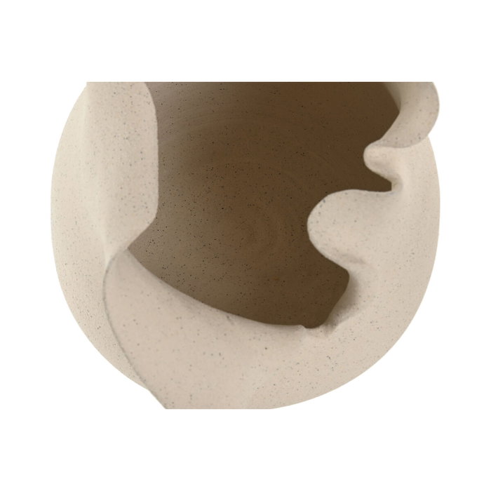 DKD Home Decor Jarrón de Cerámica Blanco Orgánico Artesanal DKD Home Decor Jarrón de Cerámica Blanco Orgánico Artesanal