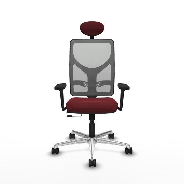 PIQUERAS Y CRESPO Silla de oficina Motilla con mecanismo Sincro/Traslack, Granate y Gris PIQUERAS Y CRESPO Silla de oficina Motilla con mecanismo Sincro/Traslack, Granate y Gris