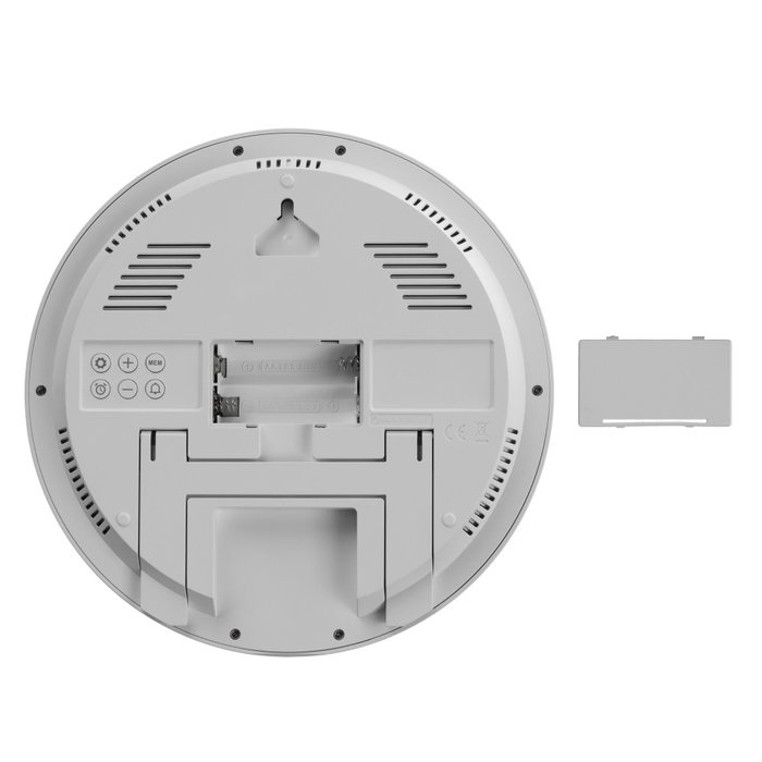 Kienzle Reloj de pared digital con control por radio y temperatura ambiente - Blanco Kienzle Reloj de pared digital con control por radio y temperatura ambiente - Blanco