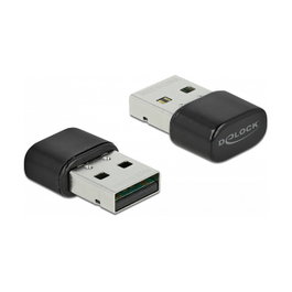 DeLOCK Adaptador 2 en 1 Bluetooth 4.2 y WLAN Doble Banda 433 Mbps USB 2.0