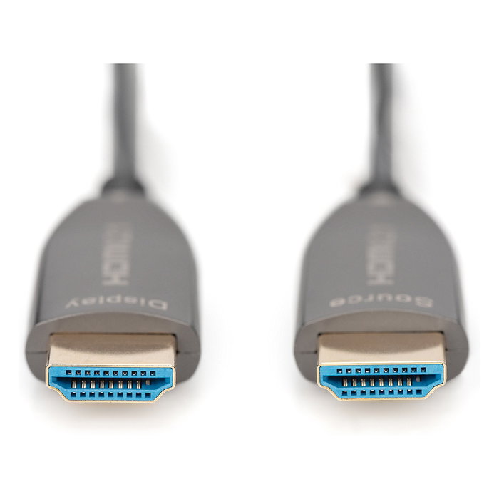 Digitus AK-330126-300-S Cable Híbrido de Fibra Óptica HDMI AOC UHD 8K 30m Negro