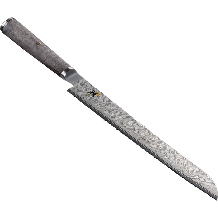 Miyabi 5000 MCD 67 Cuchillo de pan de 24 cm con mango de arce marrón/plateado Miyabi 5000 MCD 67 Cuchillo de pan de 24 cm con mango de arce marrón/plateado
