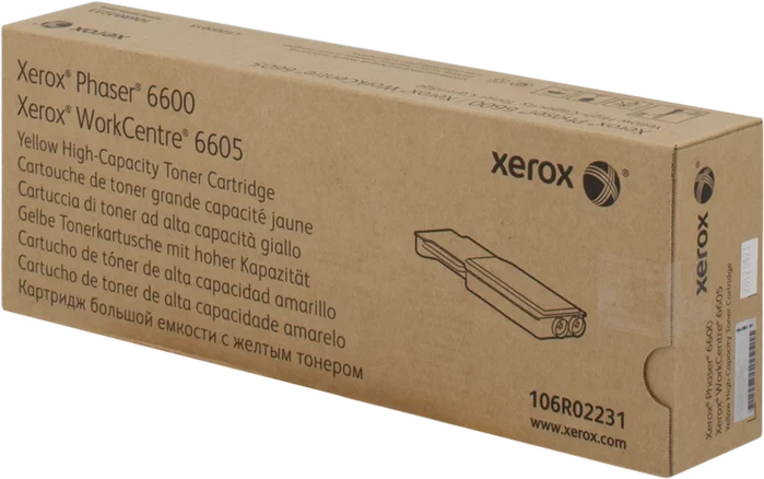 Xerox Tóner Amarillo 106R02231 Alta Capacidad Xerox Tóner Amarillo 106R02231 Alta Capacidad