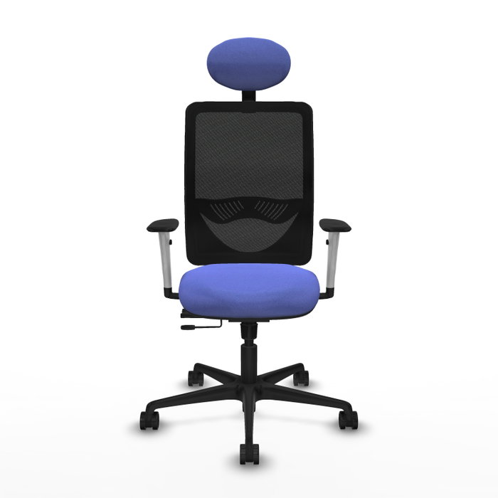 PIQUERAS Y CRESPO Silla de oficina Zulema con mecanismo Sincro/Traslack Azul claro