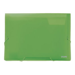 Clasificador Acordeon Dohe Pp Translucido A4 13 Dptos. Gomas Verde