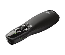 Logitech R400 Presentador Inalámbrico con Puntero Láser Rojo, Alcance 15 m y Receptor USB Plug-and-Play