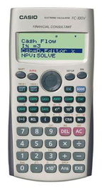 Casio Calculadora Científica FC-100 Programable 4 Líneas LCD 10+2 Dígitos Pilas Gris