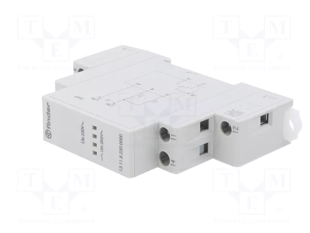 FINDER 13.11 Relé de instalación biestable por impulsos SPDT 12A 230V AC
