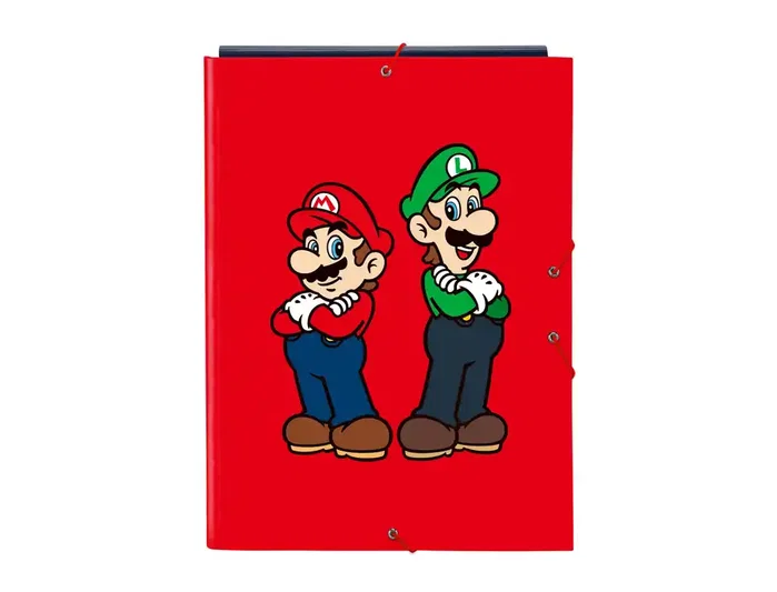 Safta Carpeta de Cartón Super Mario Mamma Mia con Solapas y Gomas Safta Carpeta de Cartón Super Mario Mamma Mia con Solapas y Gomas