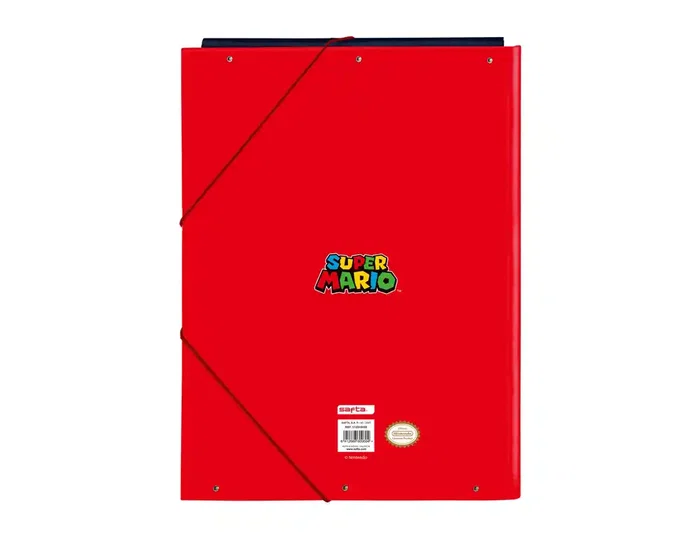 Safta Carpeta de Cartón Super Mario Mamma Mia con Solapas y Gomas Safta Carpeta de Cartón Super Mario Mamma Mia con Solapas y Gomas