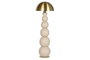 DKD Home Decor Lámpara de pie de metal Crema y dorado