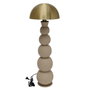 DKD Home Decor Lámpara de pie de metal Crema y dorado