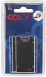 COLOP Blíster de 2 Almohadillas E60 Rojo