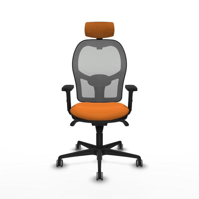 PIQUERAS Y CRESPO Silla de oficina Jorquera Naranja y Gris