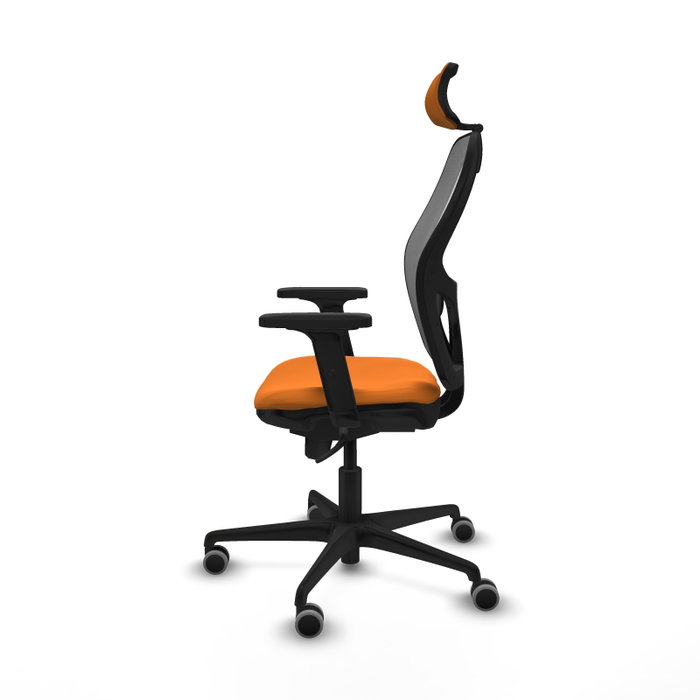 PIQUERAS Y CRESPO Silla de oficina Jorquera Naranja y Gris