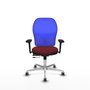 PIQUERAS Y CRESPO Silla de oficina Jorquera Granate y Azul