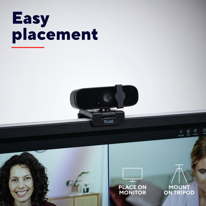 Trust Tanor Webcam Full HD 1080p Negro