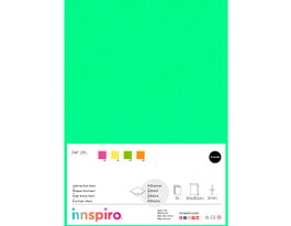 Innspiro Goma EVA verde fluor láminas adhesivas 20x30cm x 2mm (5 unidades)